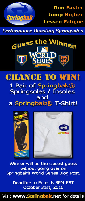 Springbak's World Series 2010 Blog Contest