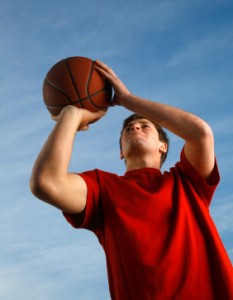 Basketball Player Taking A Shot